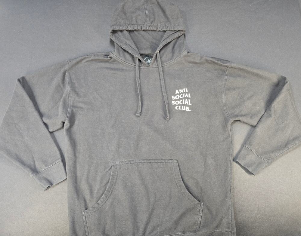 Anti Social Social Club Black Pullover Hoodie Mens XL SS4500P Cotton